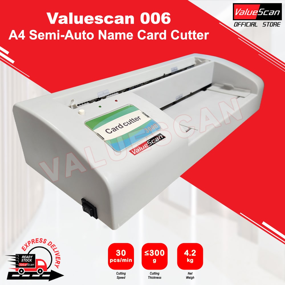 Valuescan 006 Semi-Automatic A4 Card Cutter / Business Card Cutter / Mesin A4 Memotong Kad