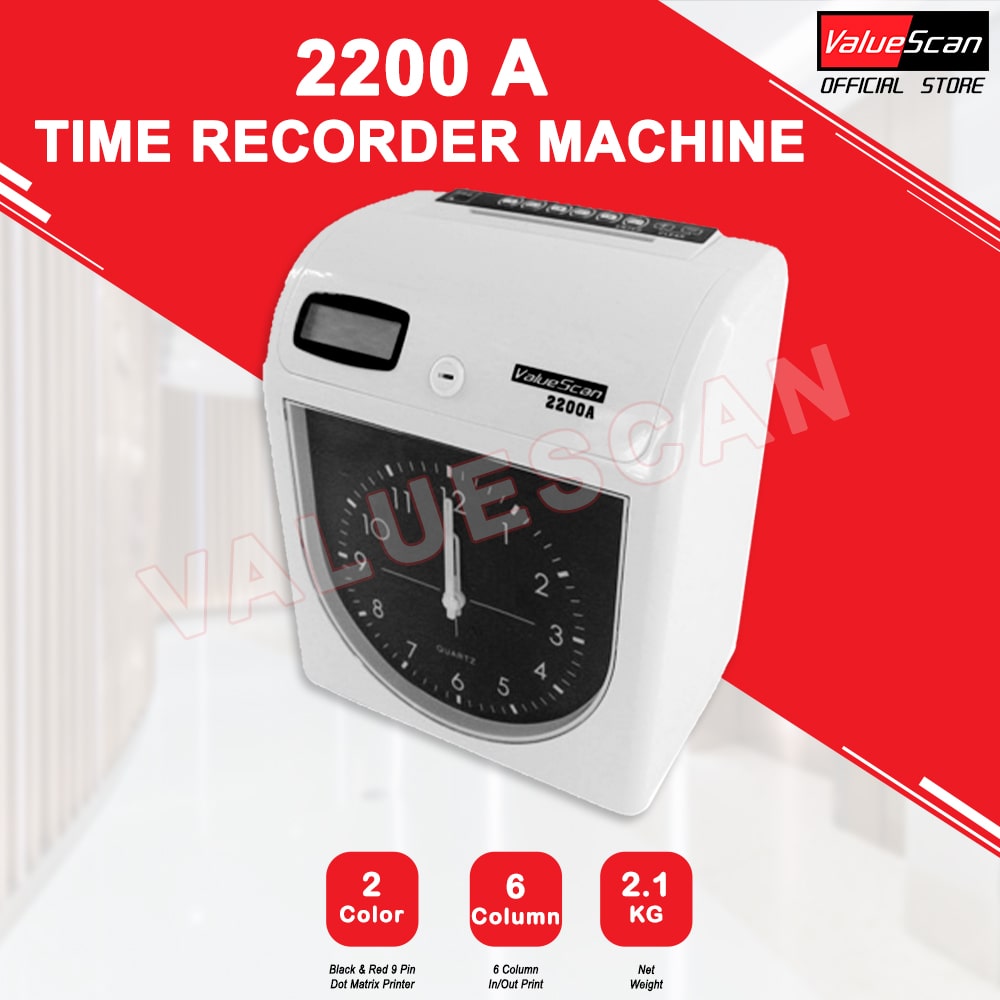 ValueScan 2200-A/N Time Recorder (BLACK)