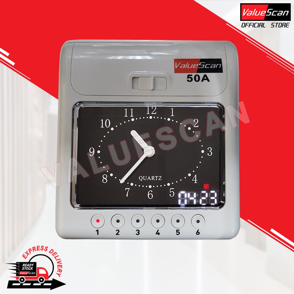 Valuescan 50A -Analog / 50N - Digital Time Recorder / Punch Card Machine