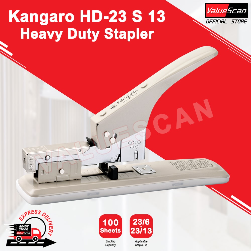 KANGARO HD-23S13 Heavy Duty Stapler - 100 Sheets