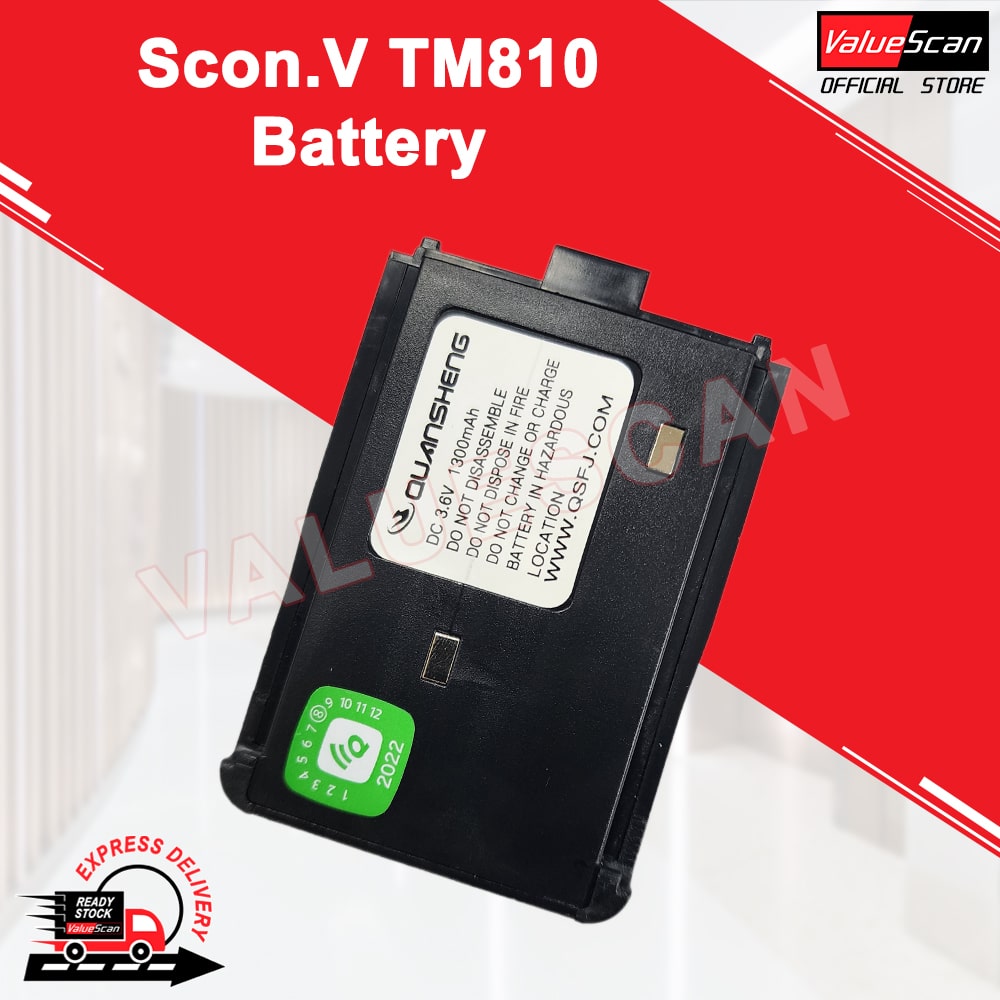 Battery for SconV TM-810 Walkie Talkie