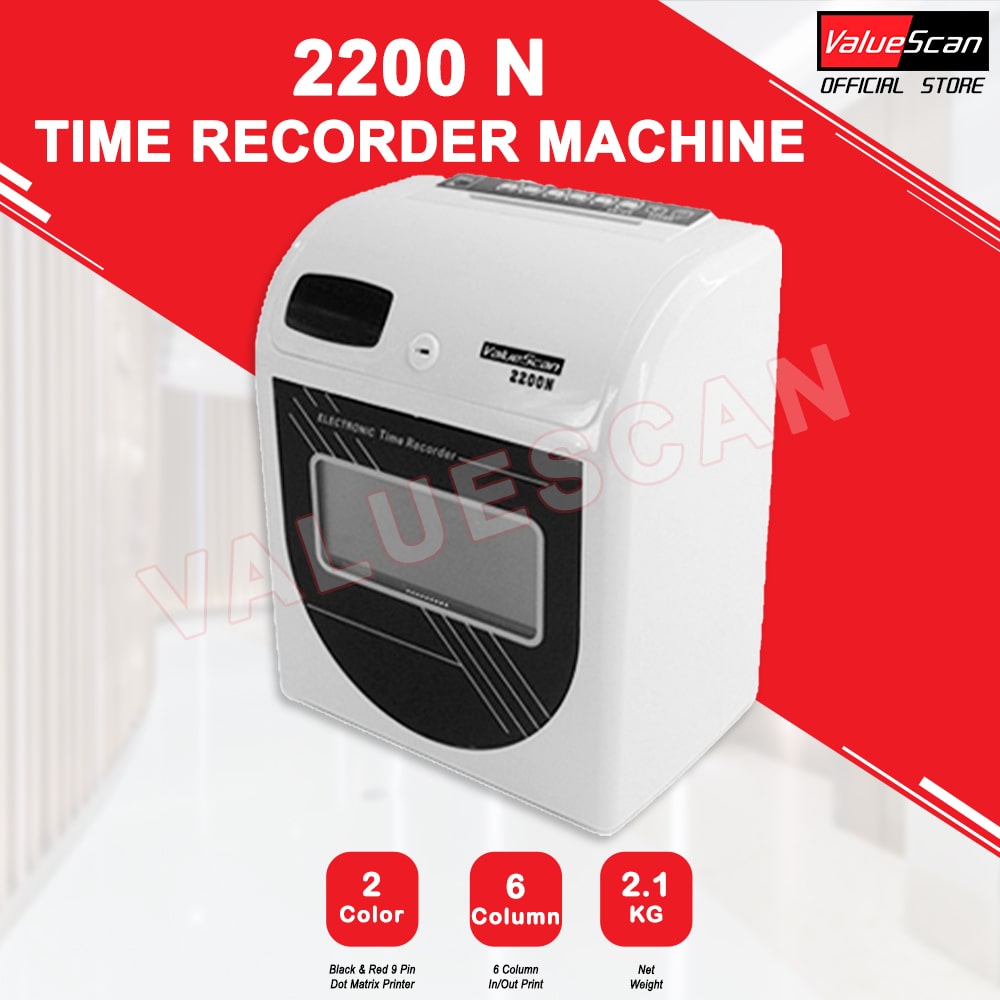 ValueScan 2200-A/N Time Recorder (BLACK)