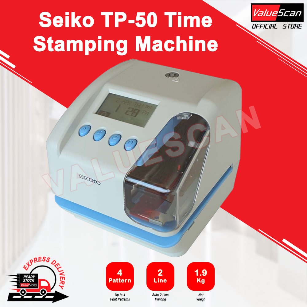 Seiko TP-50 Time Stamping Machine Time Stamp