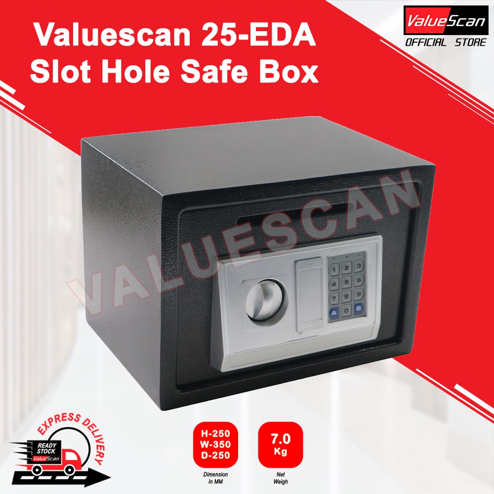 ValueScan 25-EDA Slot Hole Digital Safe Box / Safety Box