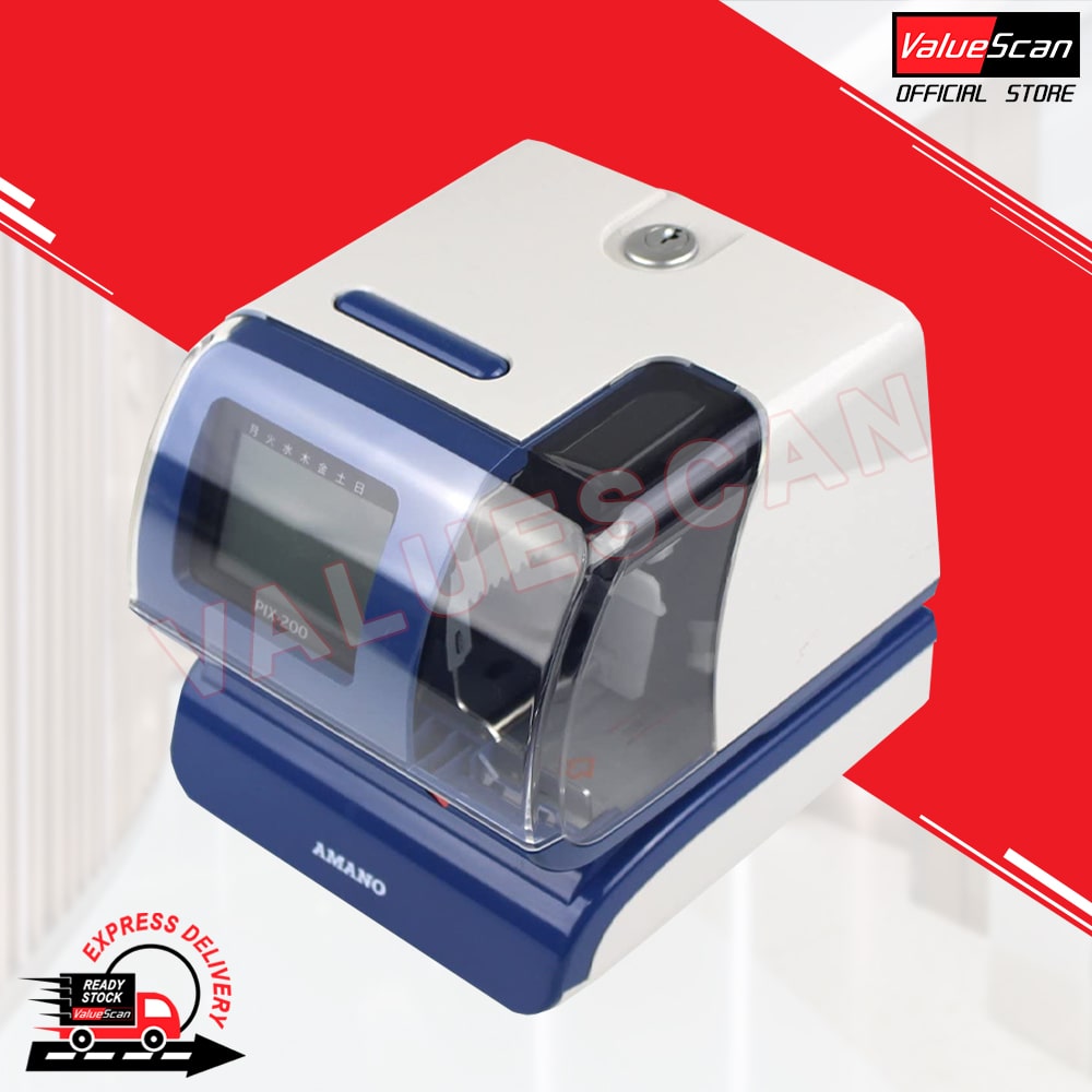 Amano PIX-200 Time Stamping Machine Time Stamp
