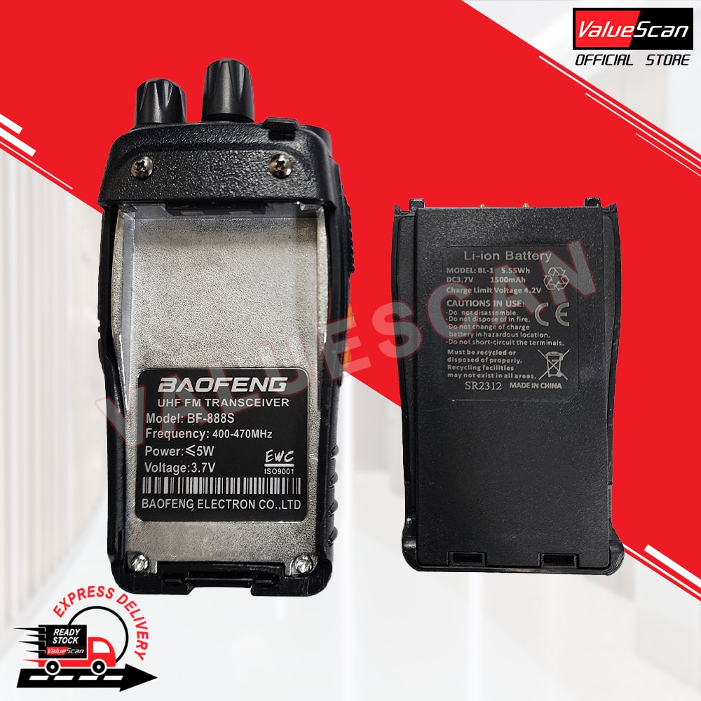 BAOFENG BF-888S Walkie Talkie ( ONE UNIT)