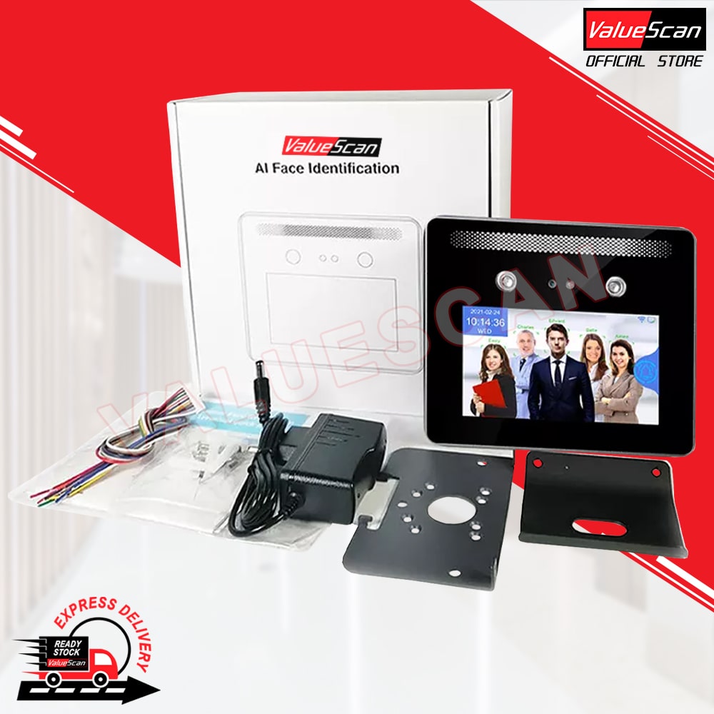 ValueScan AI-05 Face Scan Face Recognition Time Attendance / Time Recorder System-IP65 Waterproof Design