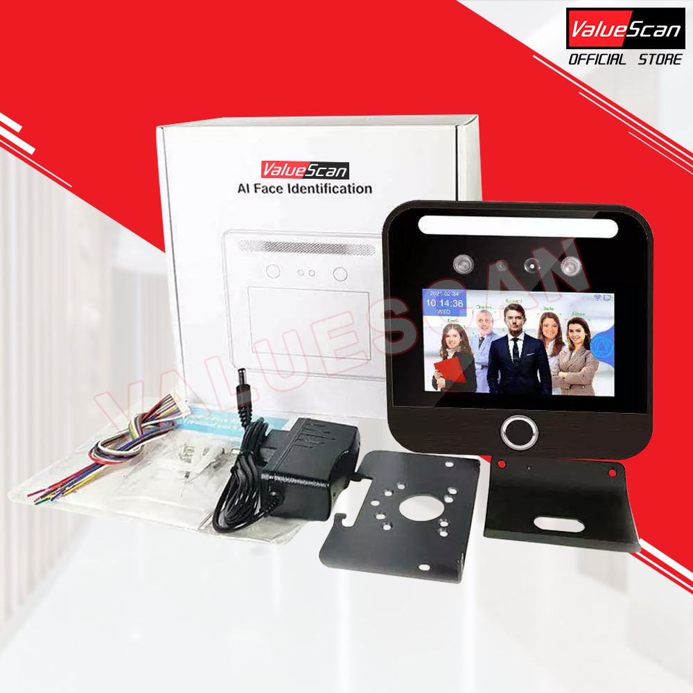 ValueScan AI-03F Multi-User Face scan Time Attendance Machine Face Recognition & Fingerprint Time Attendance Time Recorder System