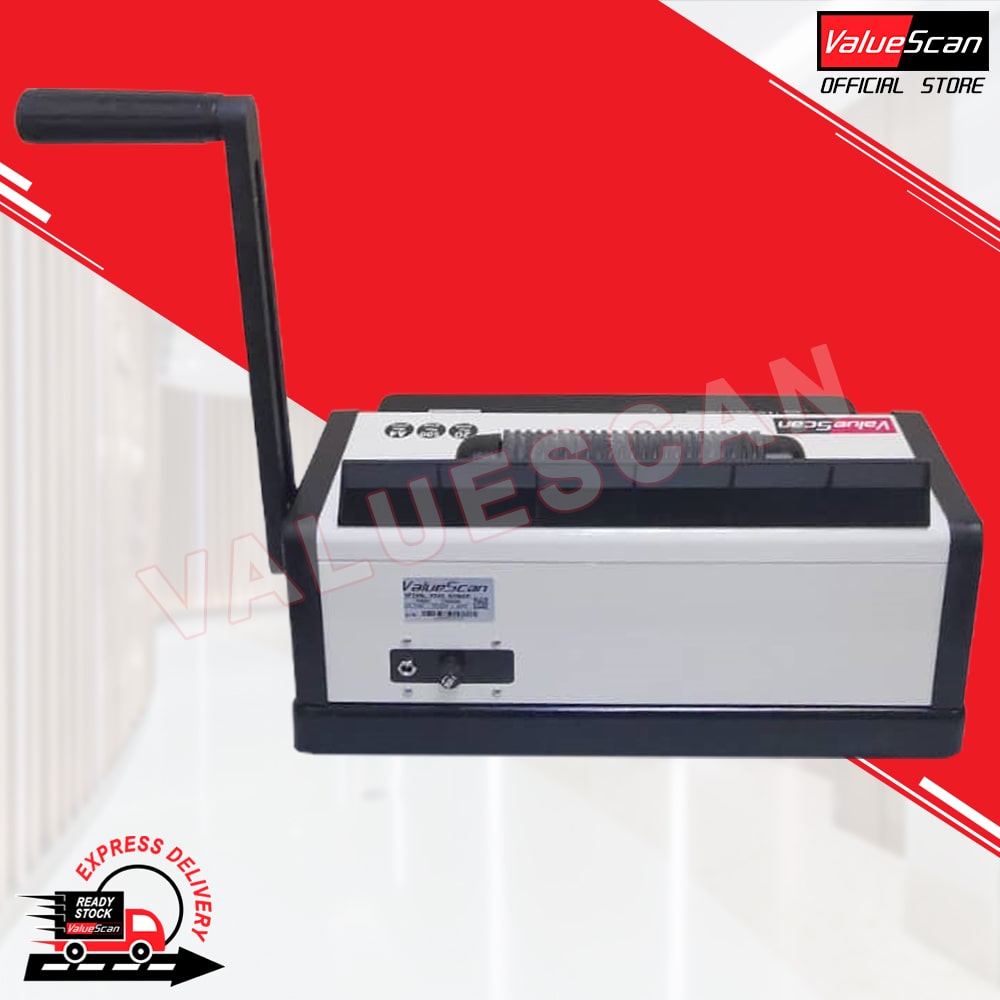 ValueScan C9028A A4 Manual Hole Punching & Electric Spiral Coil Binding Machine