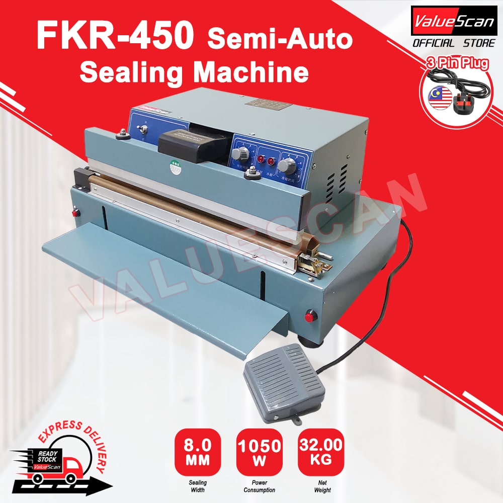ValueScan FKR-450 Semi Automatic Impulse Sealer / Semi automatic Sealing Machine