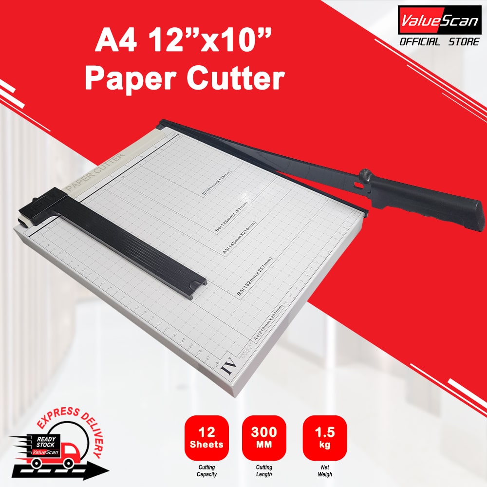 Valuescan 829-4 / 12" x 10" (A4) Paper Cutter / Sheet Trimmer