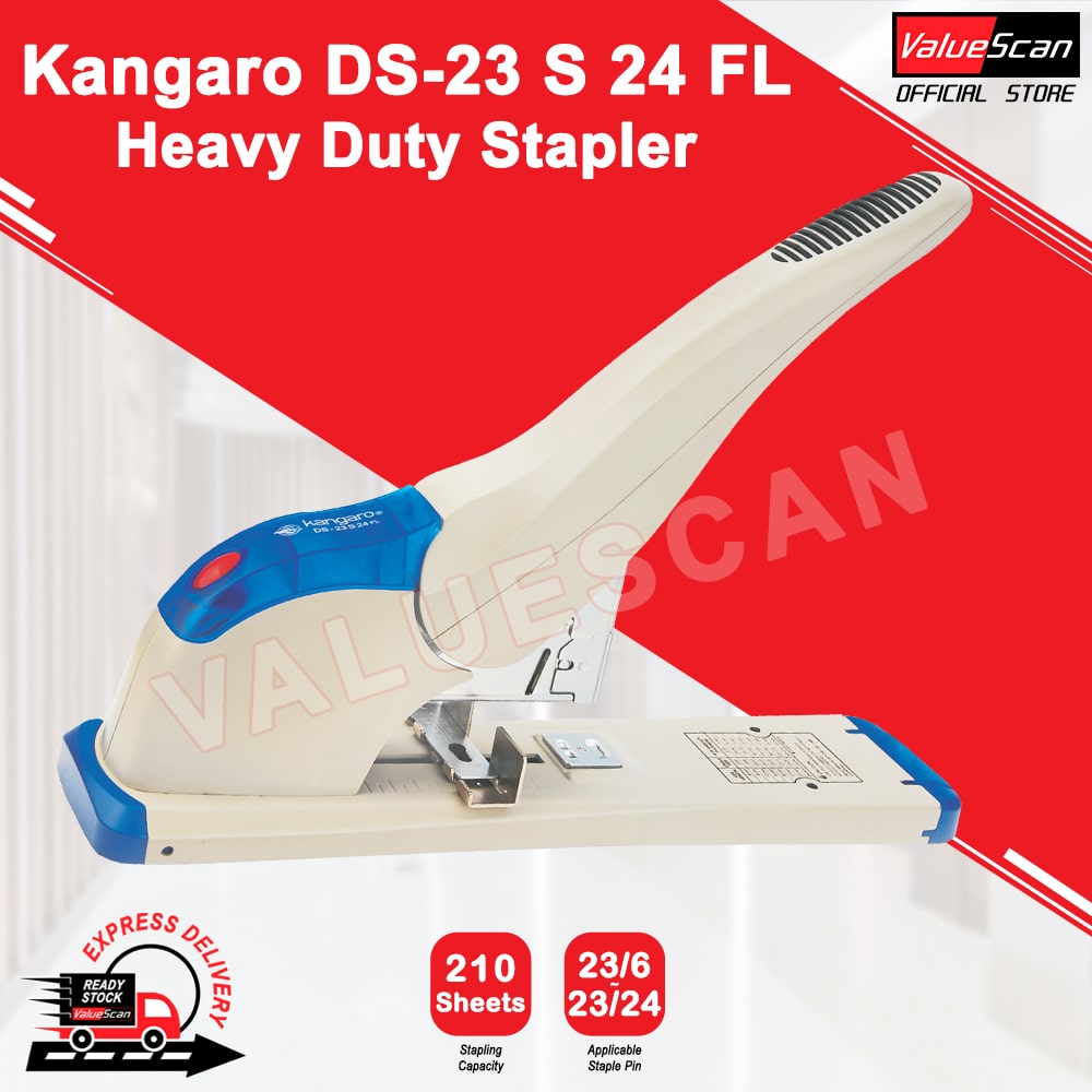 KANGARO DS-23S24 FL Heavy Duty Stapler - 210 Sheets