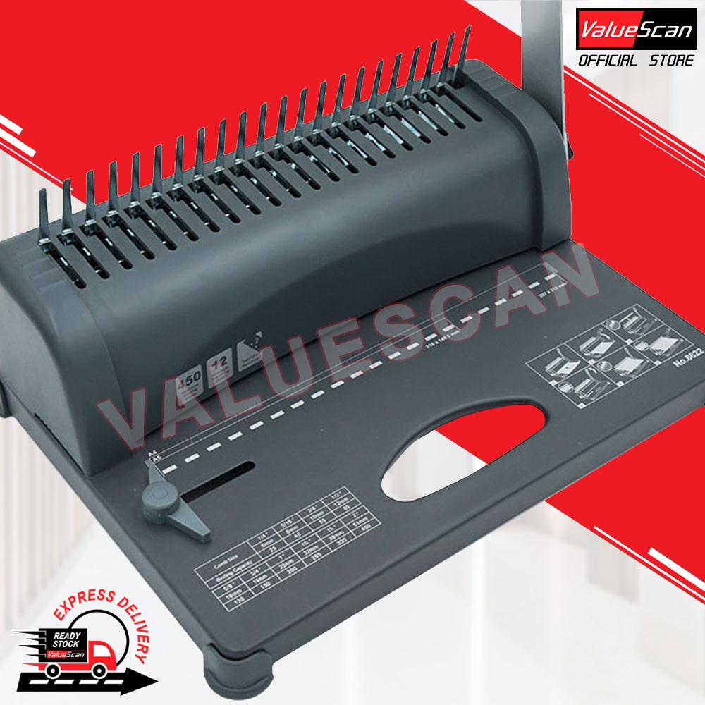 ValueScan Bright Office-8622 A4 Manual Comb Binder