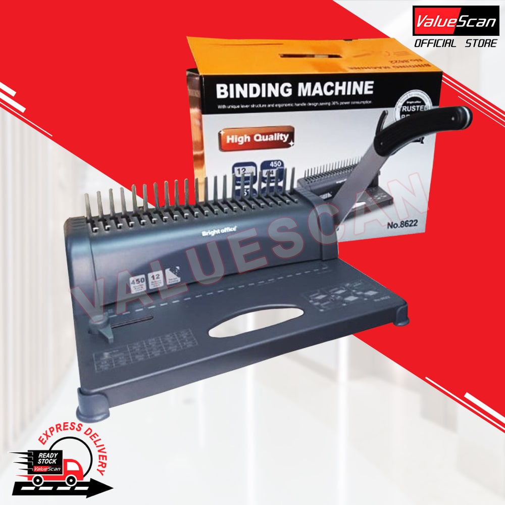 ValueScan Bright Office-8622 A4 Manual Comb Binder