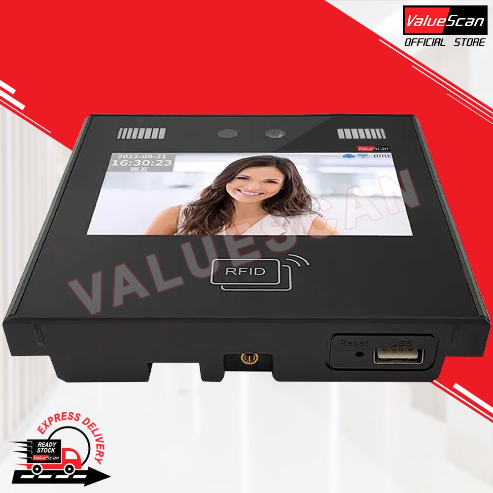 Valuescan AI-11 Dynamic Face scan Time Attendance Machine Face Recognition & Fingerprint Time Attendance Time Recorder System