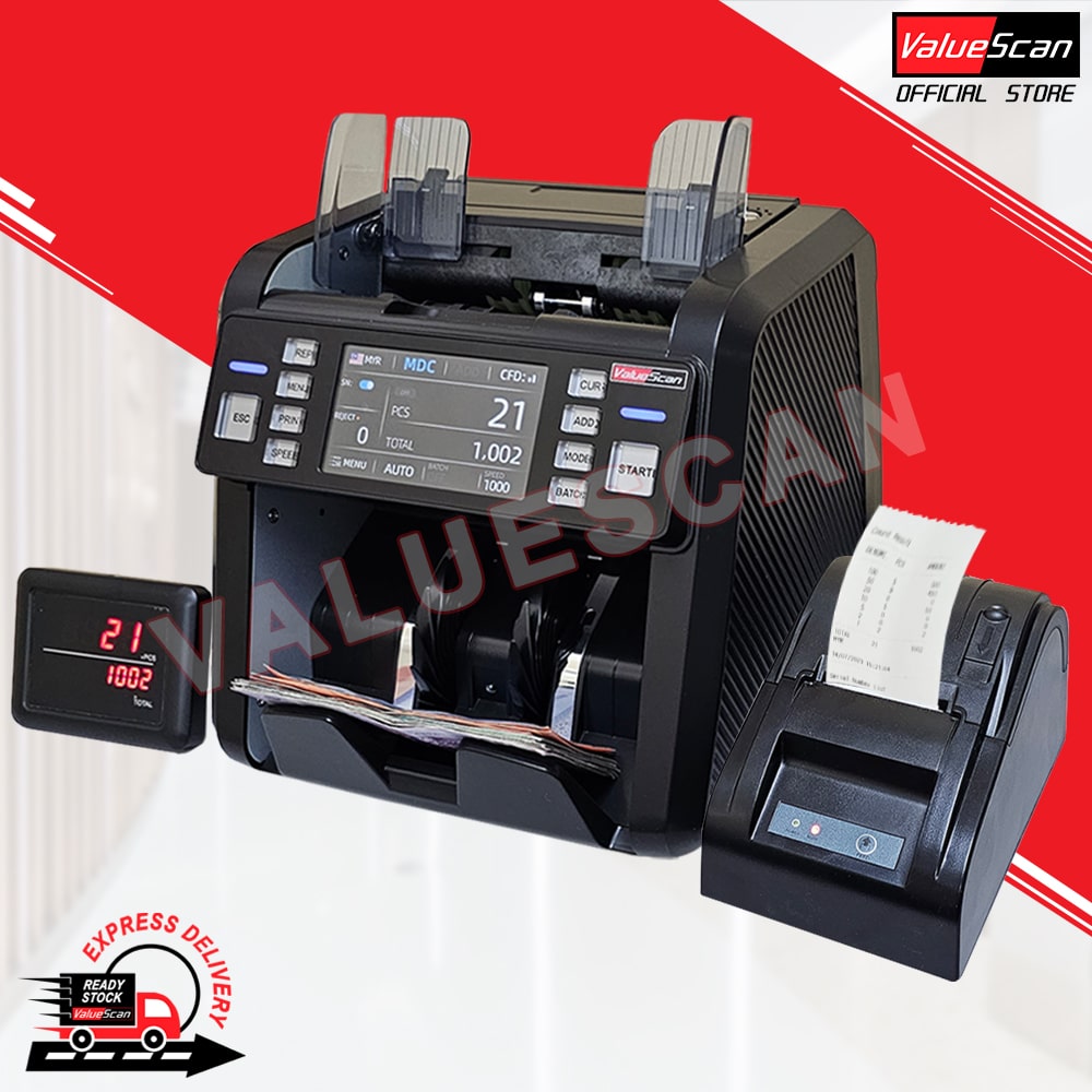 ValueScan NC-M1600 Mix Notes Counting Multi Currency Bank Notes Bill Money Counter