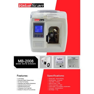 Valuescan MB-2008 Note Binding Machine / Money Binder