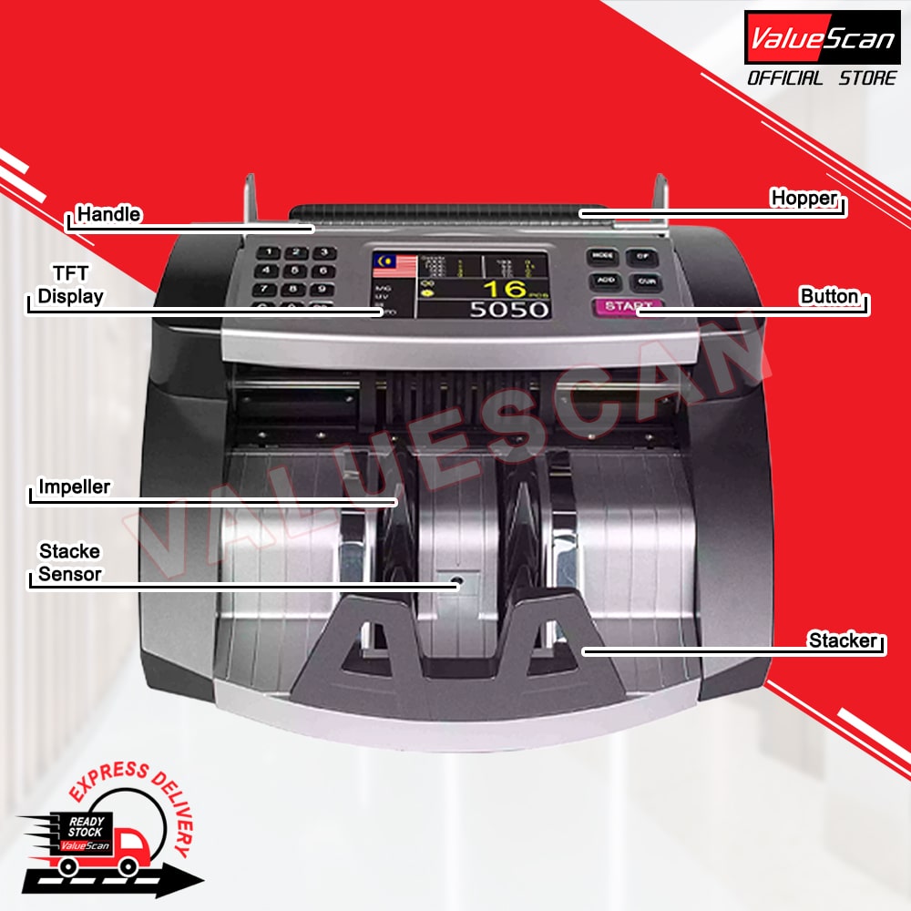 ValueScan NC-200 SDC Money Bank Note Counting Machine Counter Note Bill Counting Machine