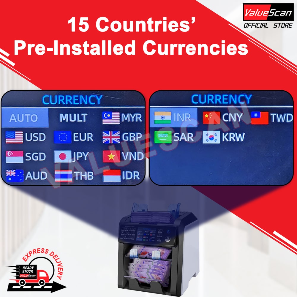 Valuescan NC-M2500 MDC 2 Pocket Mix Value Money Bank Note Counting Machine