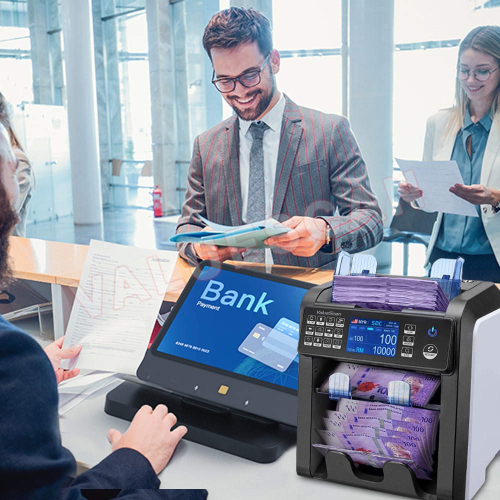 Valuescan NC-M2500B 2025 MDC 2 Pocket Mix Value Money Bank Note Counting Machine / M2500 B Money Counter