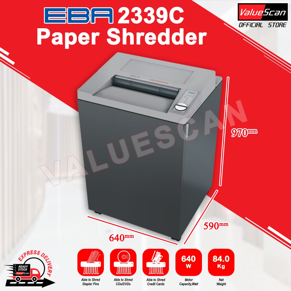 EBA 2339C Paper Shredder Machine