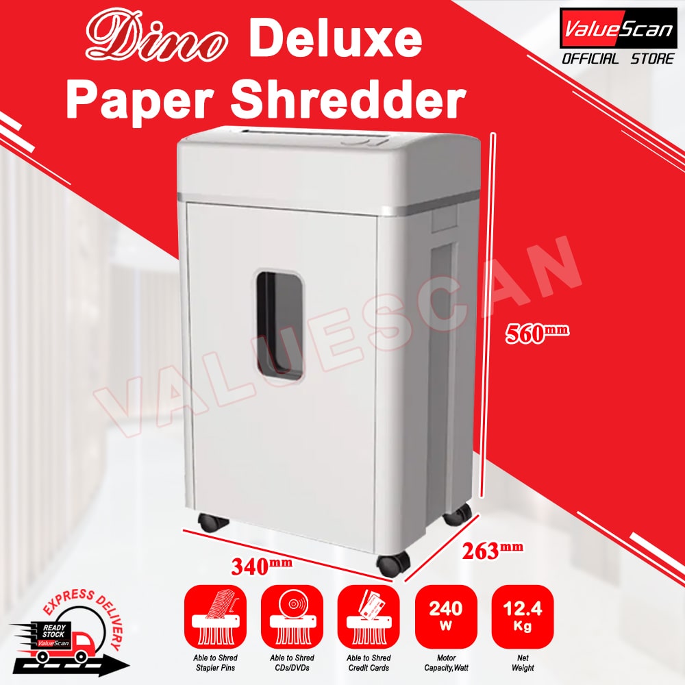 Dino Deluxe Paper Shredder Machine