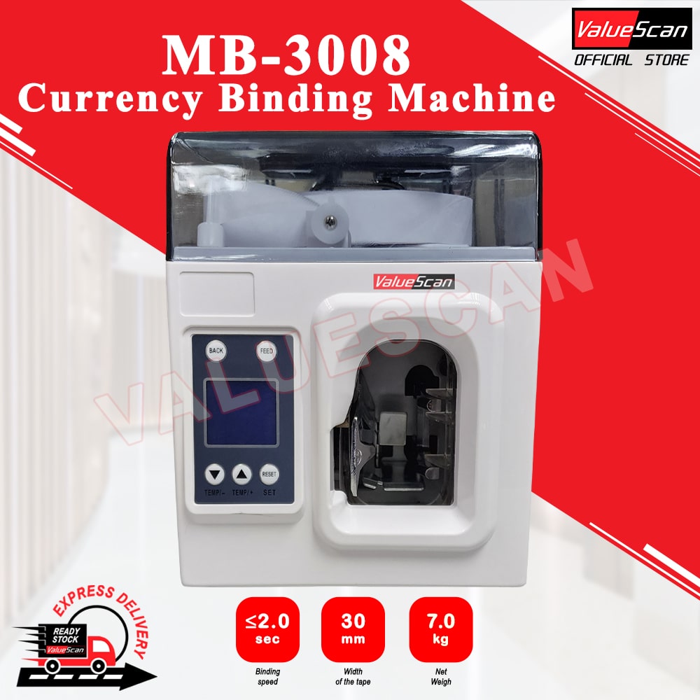 ValueScan MB-3008 Note Binding Machine / Money Binder