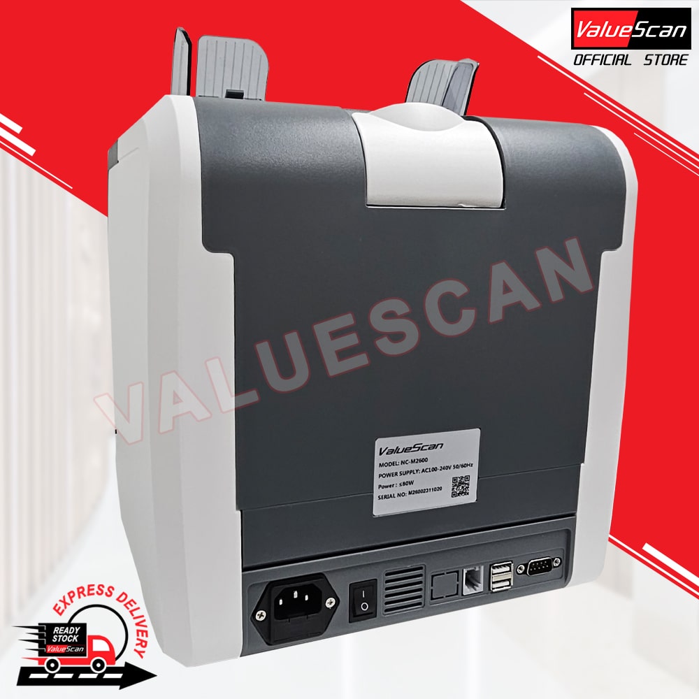ValueScan NC-M2600 MDC 2 Pocket Heavy Duty Mix Value Counting Machine M2600 Counter Machine Count Machine Multi Dominant Counting