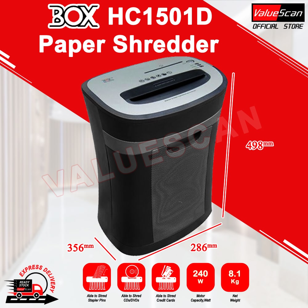 HC1501D BOX Paper Shredder Cross Cut
