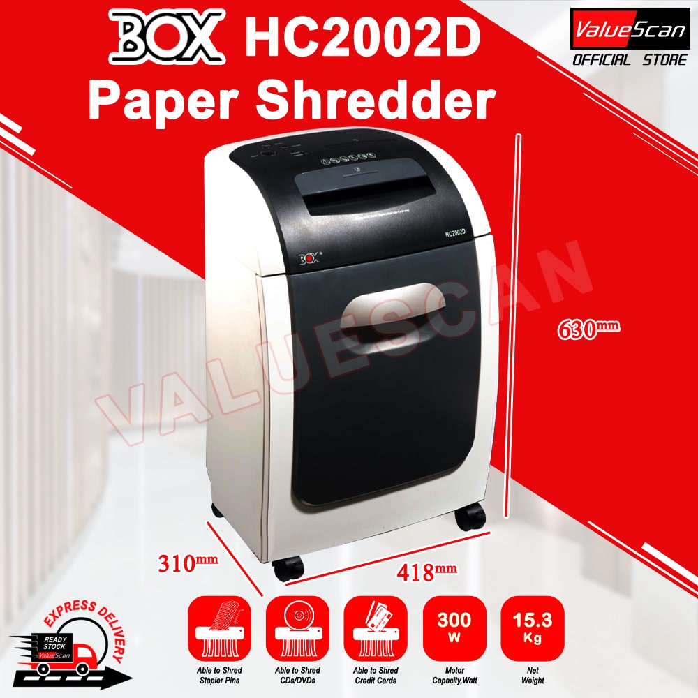 HC2002D BOX Paper Shredder Cross Cut
