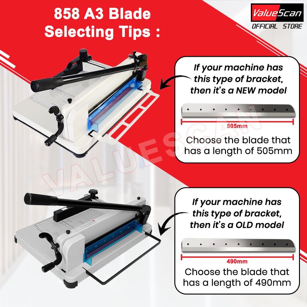 858 A4 / A3 Paper Cutter Blade