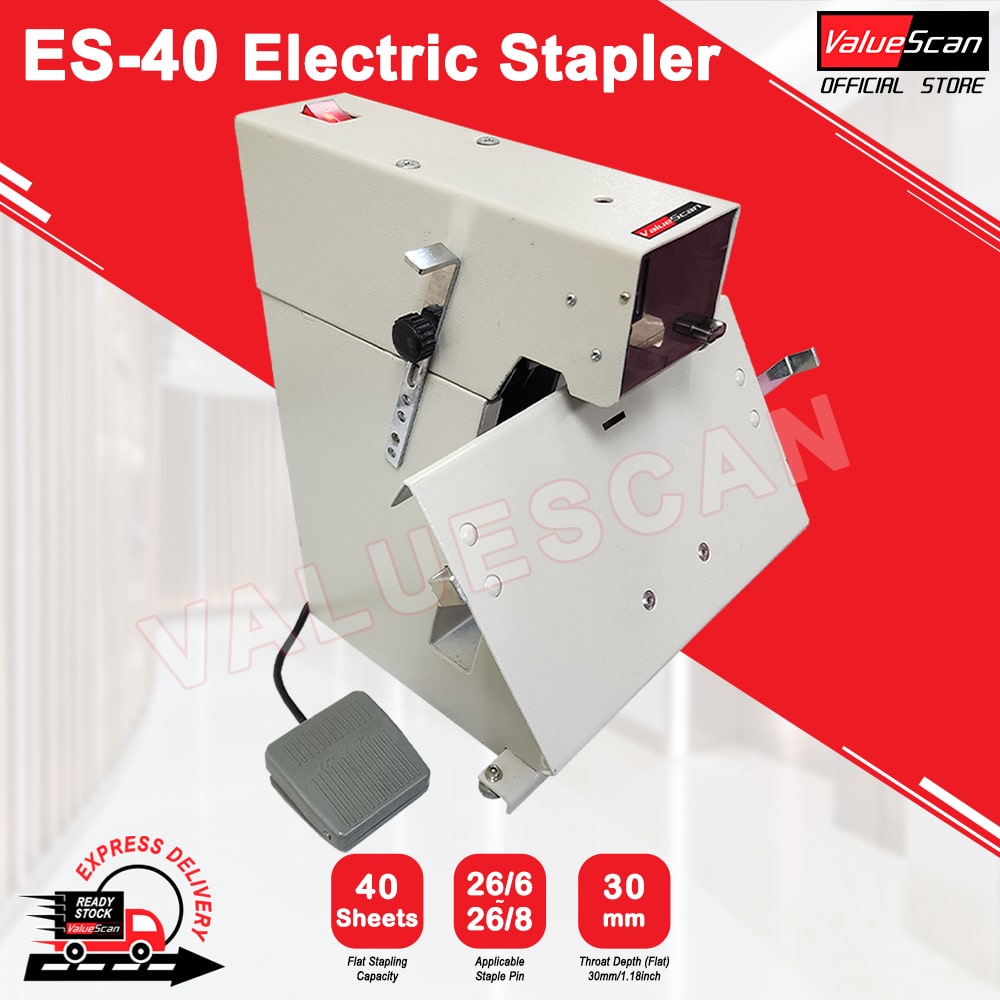 Valuescan ES-40 heavy duty desktop electric stapler staple machine