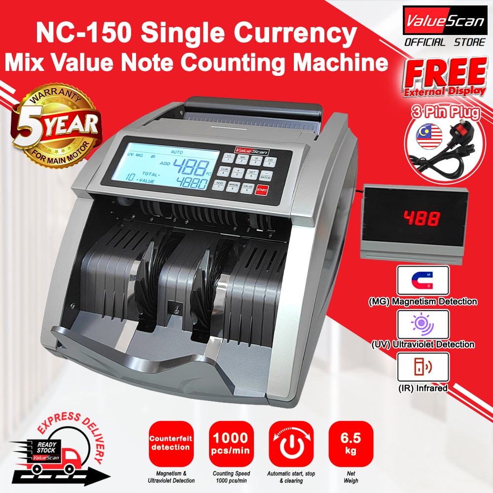 ValueScan NC-150 Money Bank Note Counting Machine