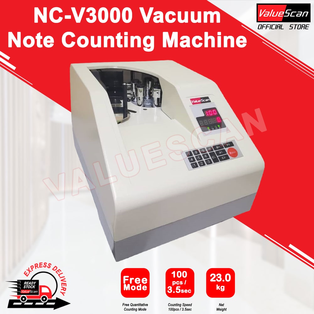 ValueScan NC-V3000 Vacuum Money Counter Bank Note Bill Counting Machine