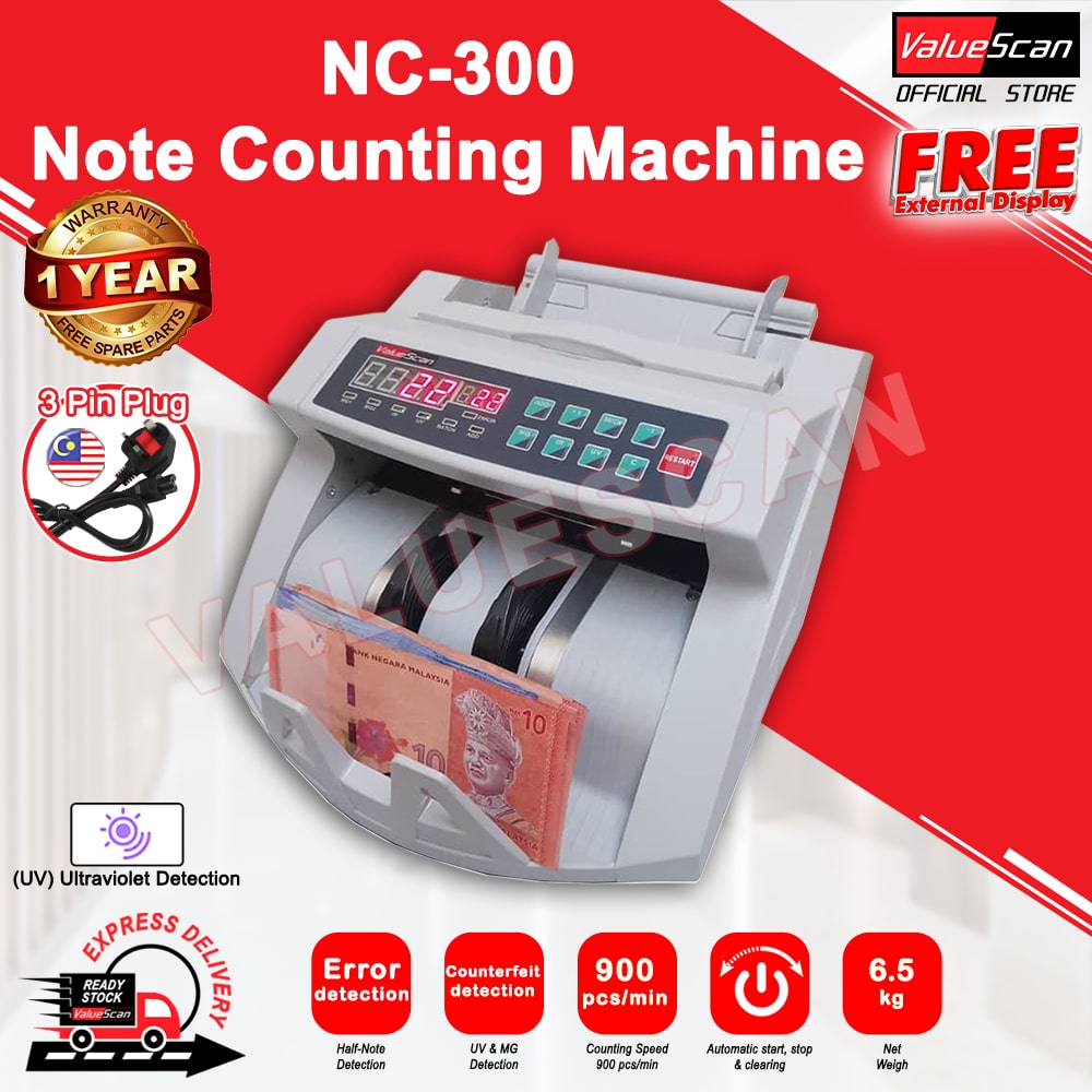 NOTES COUNTER MACHINE ValueScan NC-300 Note Counting Machine