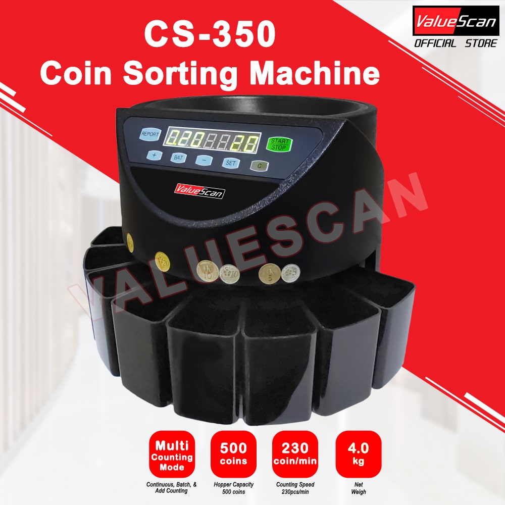 ValueScan CS-350 Coin Sorting Machine / Coin Sorter