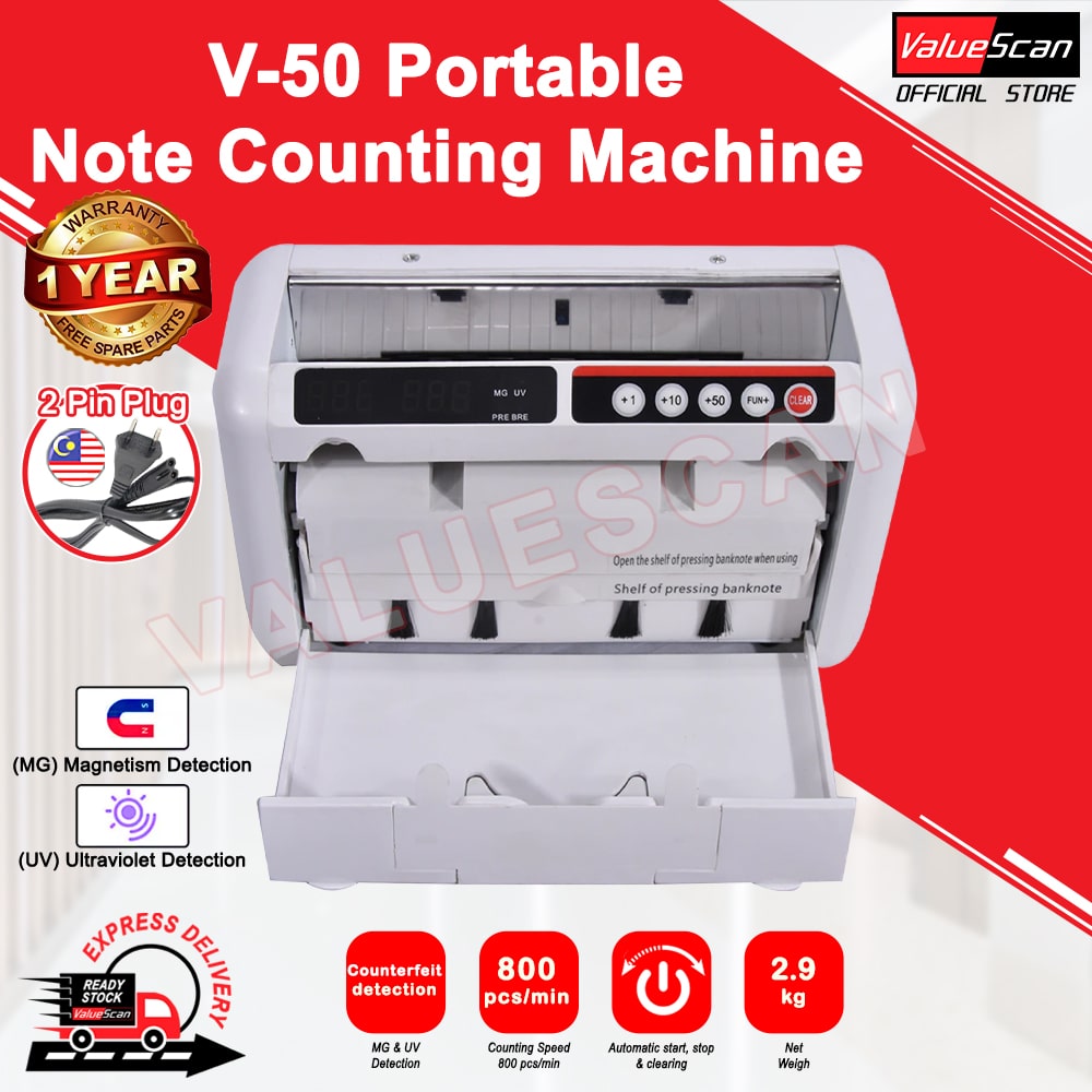 ValueScan V-50 Portable Money Bank Bill Counting Machine