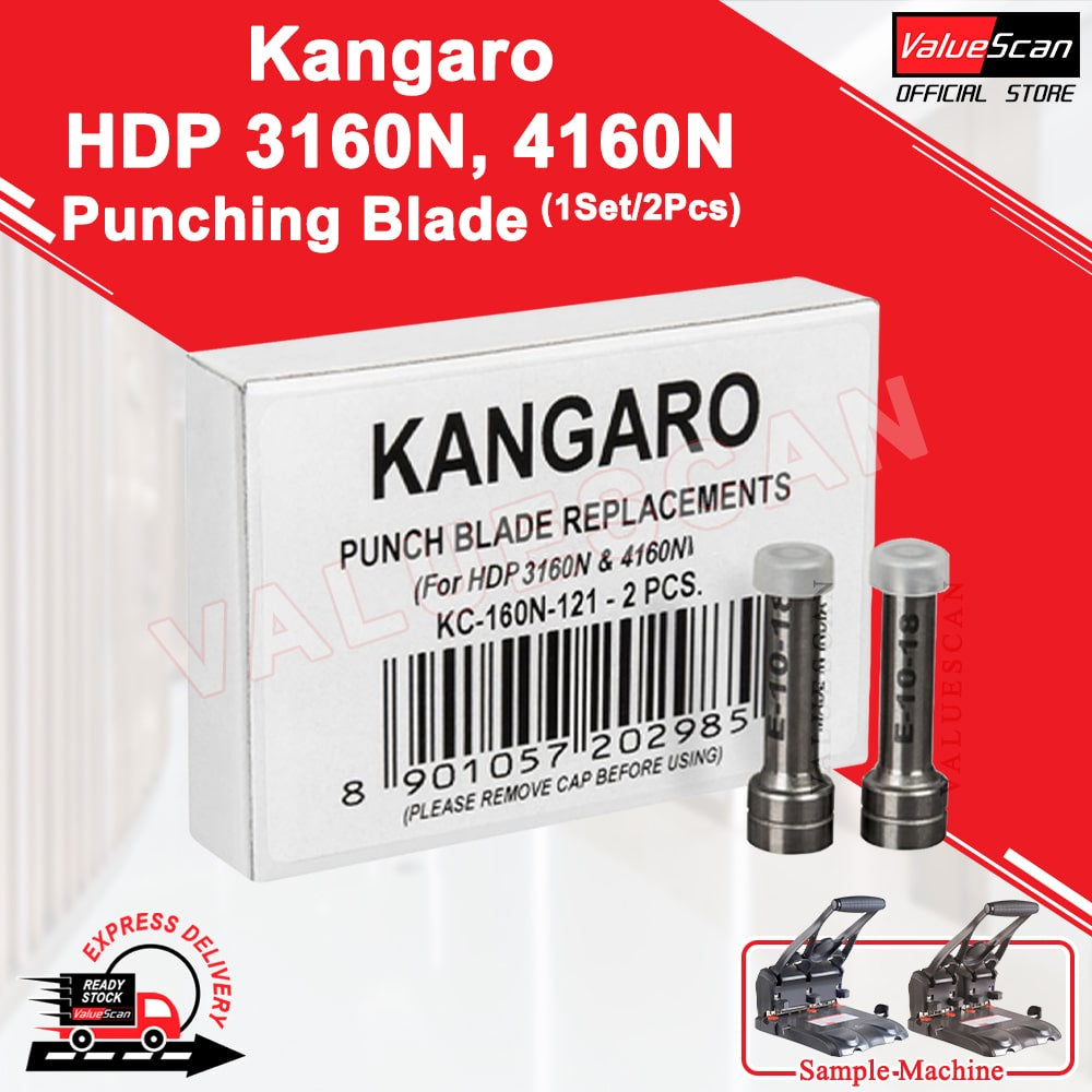 Kangaro HDP 3160N & 4160N Heavy Duty Puncher 6mm Blade (1 Set / 2 Pcs)