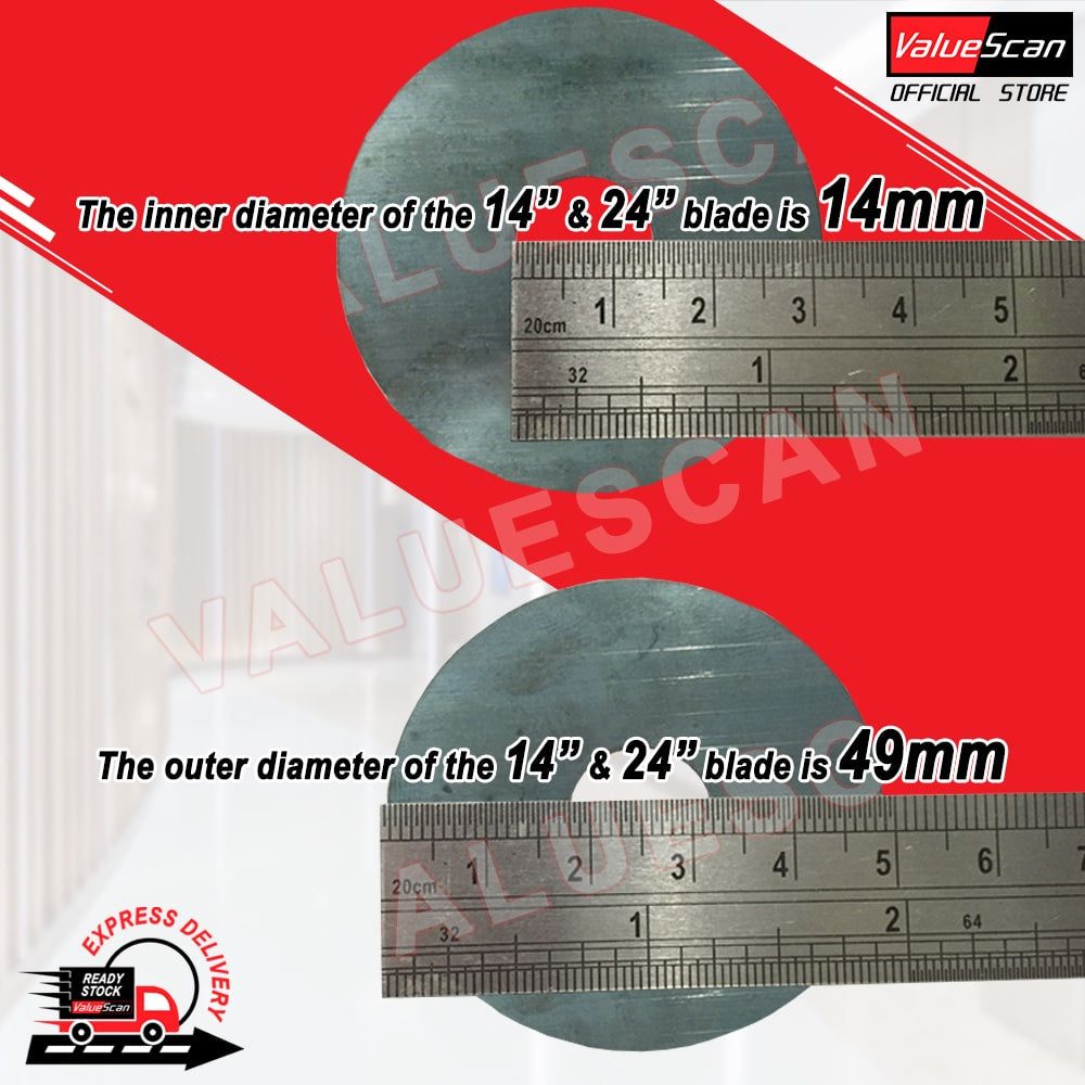 Fangling Cutter Blade Only / Tungsten Steel Blade for 14" & 24"