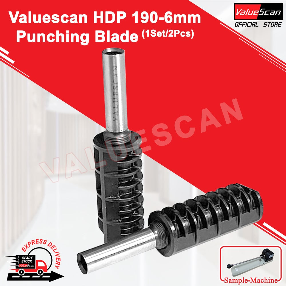 HDP 190 Heavy Duty Puncher 6mm Blade (1 Set / 2 Pcs)