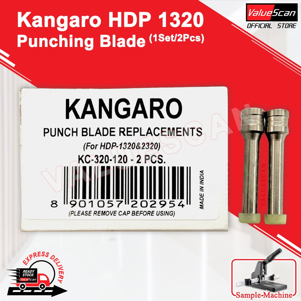 Kangaro HDP 1320 Heavy Duty Puncher 6mm Blade (1 Set / 2 Pcs)