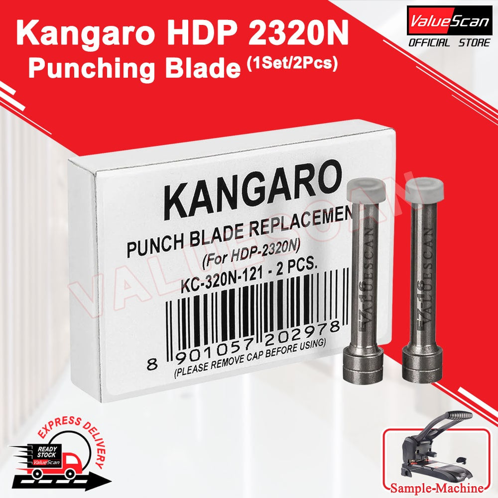 Kangaro HDP 2320N Heavy Duty Puncher 6mm Blade (1 Set / 2 Pcs)