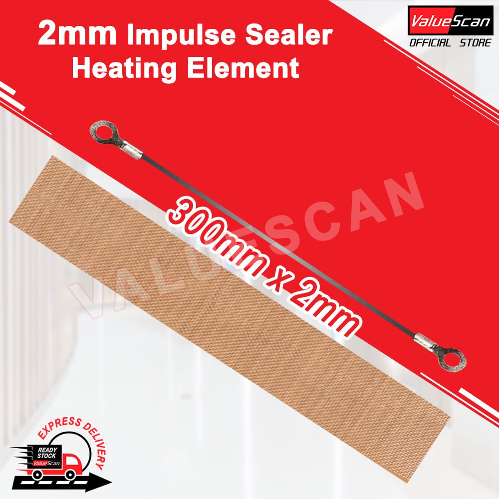 Impulse sealer Heating Strip & High Temperature Sealing Cloth 2mm 3mm 8mm Sealing Machine Heating Element