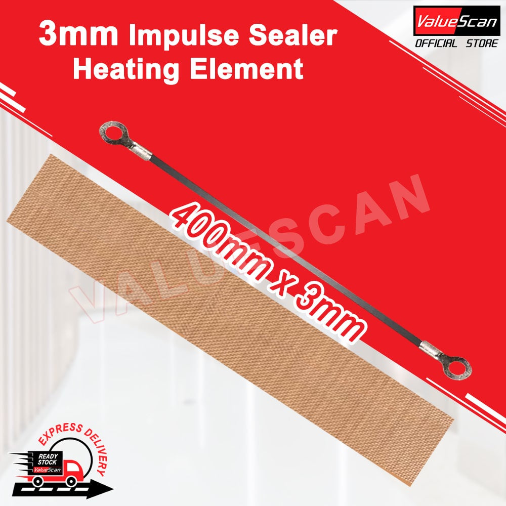 Impulse sealer Heating Strip & High Temperature Sealing Cloth 2mm 3mm 8mm Sealing Machine Heating Element