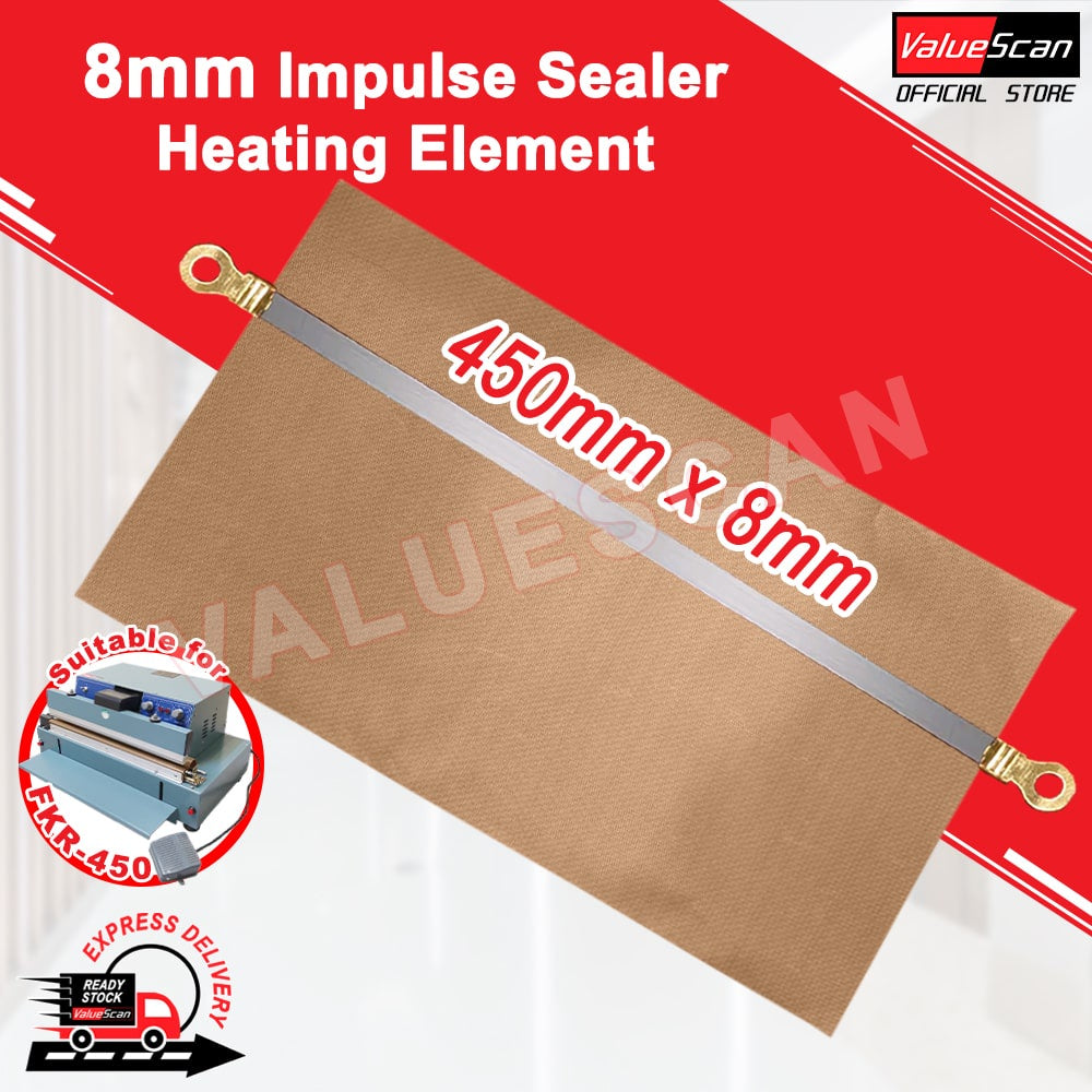 Impulse sealer Heating Strip & High Temperature Sealing Cloth 2mm 3mm 8mm Sealing Machine Heating Element