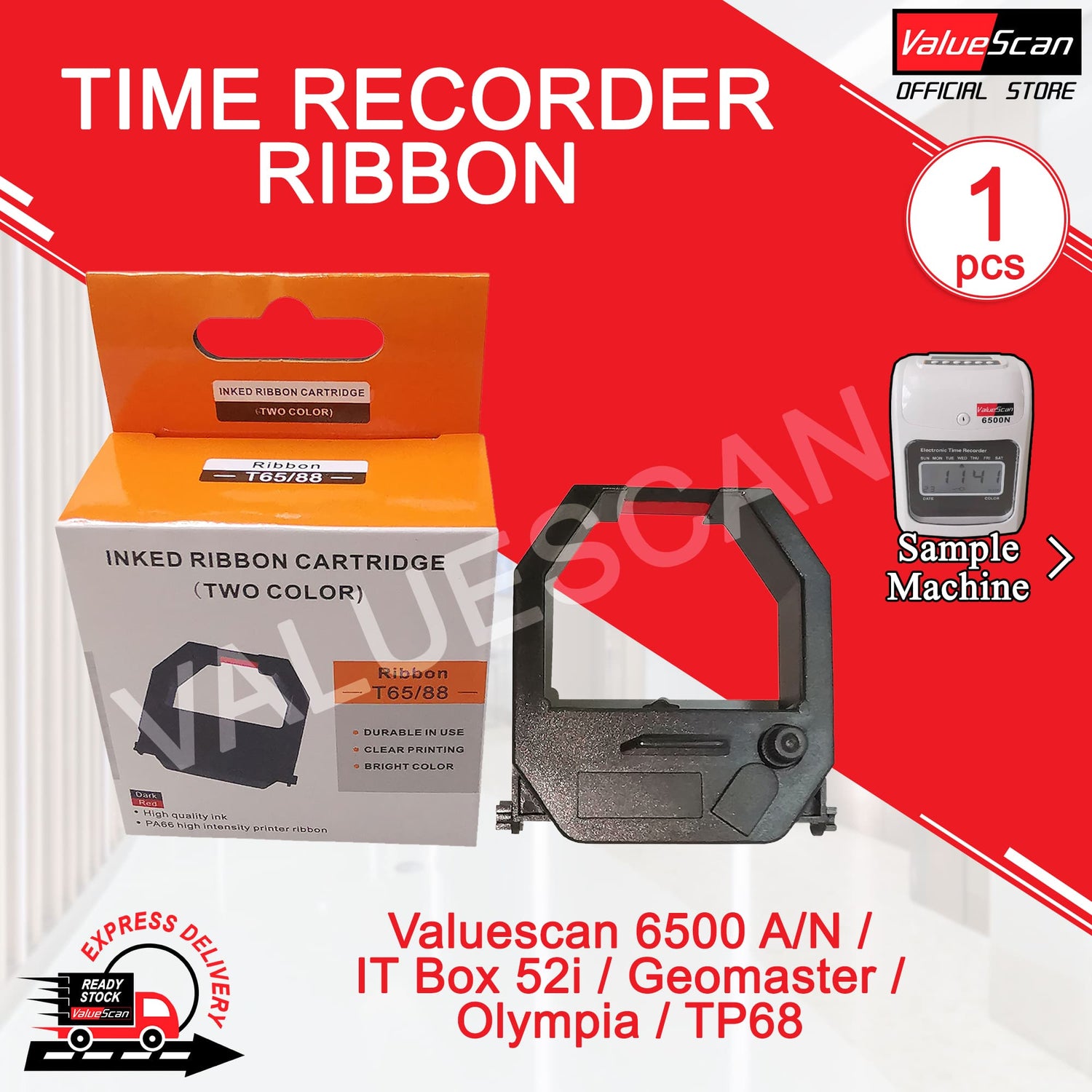 Time Recorder & Checkwriter Ribbon & Ink Rollers