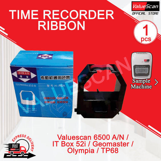 Time Recorder Ribbon ~Valuescan 6500 A/N / IT Box 52i / Geomaster / Olympia / TP68