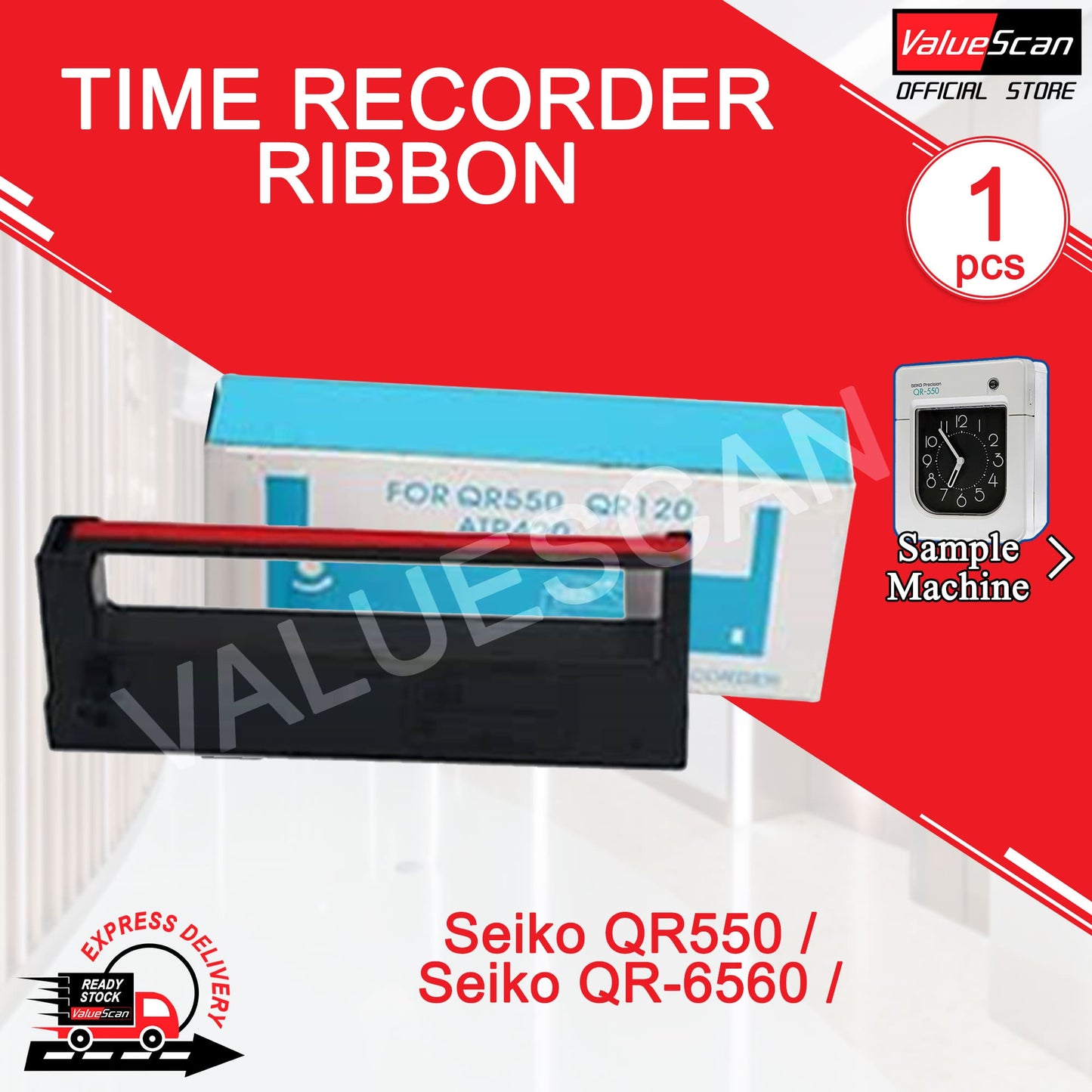 Time Recorder Ribbon - Seiko QR550/ Seiko QR-6560 Ribbon