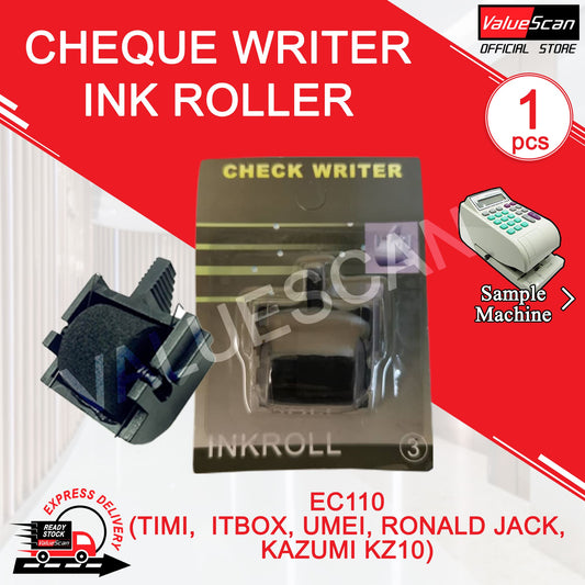 CHEQUE WRITER INK ROLLER ~ EC110 (TIMI, ITBOX, UMEI, RONALD JACK, KAZUMI KZ10)