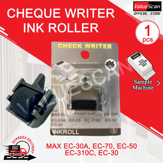 CHEQUE WRITER INK ROLLER ~ MAX EC-30A/ EC-70/ EC-50/ EC-310C/ EC-30